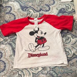 Disney Kids Mickey Mouse Red and White Tee